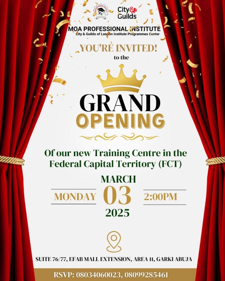 MOA Professional Institute Expands to Abuja, Bringing World-Class Vocational Training to Northern Nigeria